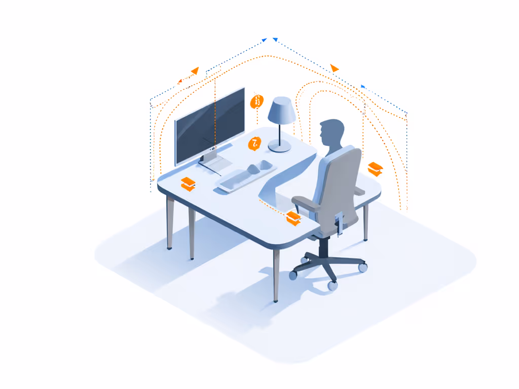 ergonomic_workspace_measurement_diagram_showing_monitor_clearance_reach_arc_and_collision_points