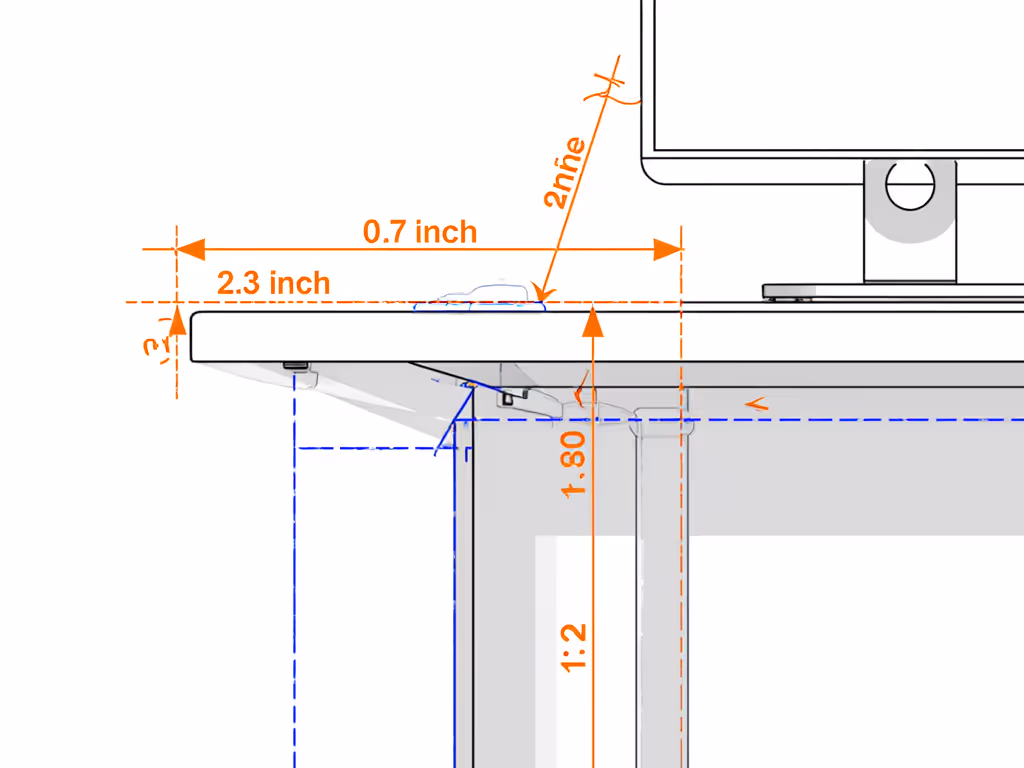 desk_collision_point_diagram_with_dimension_callouts