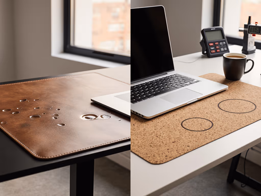 Leather Desk Pad Vs Cork: Longevity Tested, Not Guessed