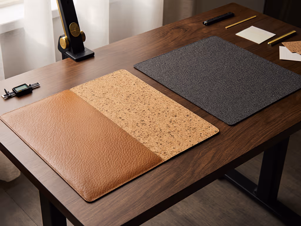Standing Desk Mat Materials Compared: Leather vs Cork vs Fabric