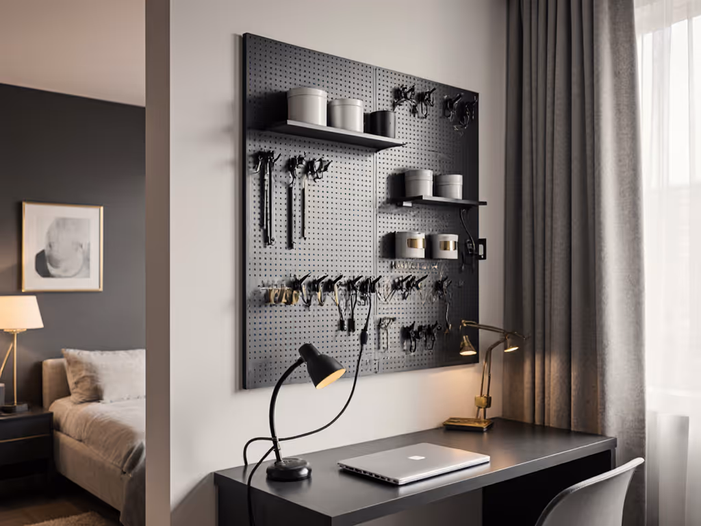 Pegboard Desk System: Modular Small Space Setup Tested