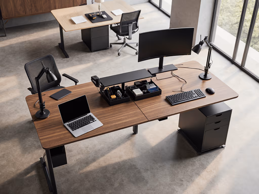 Working Desk Accessories for Dual Workspace Success