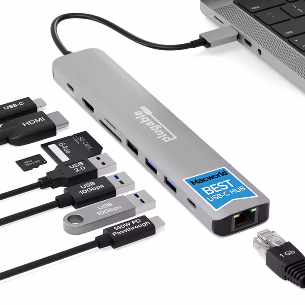 Plugable USB-C 9-in-1 Multiport Hub