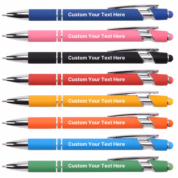 Custom Personalized Ballpoint Pens with Stylus